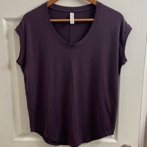 Athleta Deep Purple Move With Ease Oversized Muscle Tank Small